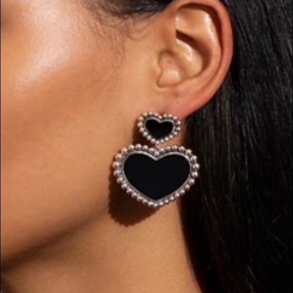 LAGOS Double Heart Drop Earrings - Picture 3 of 7